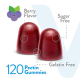 Vitamin D3 Gummies for Adults & Teens -10,000 IU, 250mcg, Maximum Strength - Sugar Free, Bone, Joint & Muscle Health, Immune Boost - Vegetarian, Gelatin Free - Tasty Chewable Berry Flavored Gummy