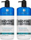 Biotin Shampoo and Conditioner Set - Sulfate and Paraben Free Treatment for Men and Women - Hair Thickening Volumizing Products to Help Boost Thinning Hair with Added Keratin