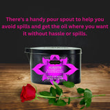 KAMA SUTRA Ignite Massage Candle - Coconut Oil and Soy Based - Dose of Rosé Scented, 6 oz Candle Melts into a Warm Massage Oil, Couples Massage, Pour Spout Massage Candle,