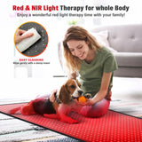 Red Light Therapy Mat for Body, 71"x 31" Red Light Therapy Blanket Red Near Infrared 660nm 850nm Full Body Pad, 1280 LEDs Infrared Light Therapy for Body for Pain Relief, Improved Sleep