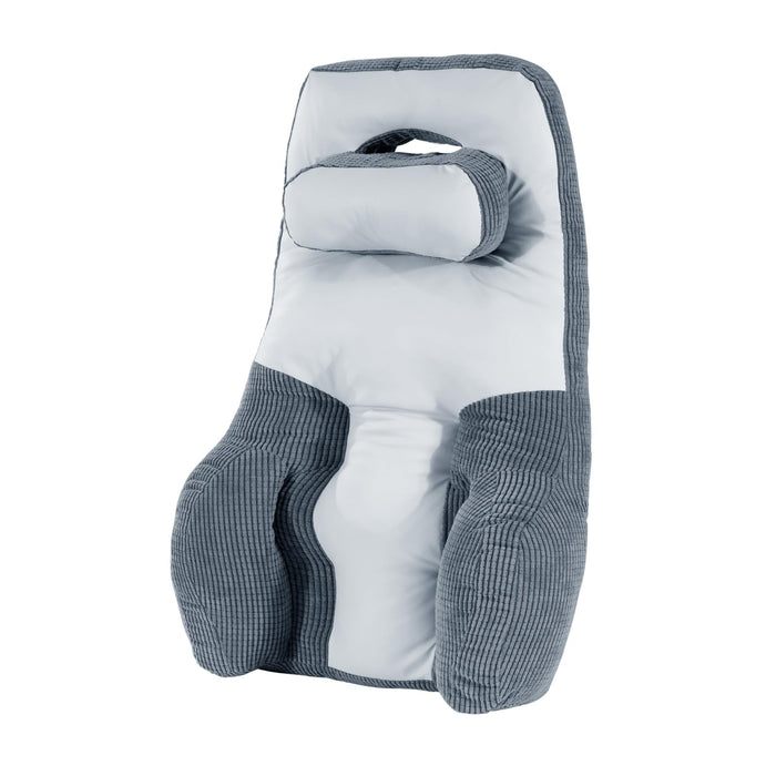 BALAPET Big High Back Support with Pillow for Office Chair, Extended Neck & Lumbar Cushion for Low Back and Neck Pressure Relief Improved Posture for Wheelchair Working, Car, Sofa, Plane and Travel