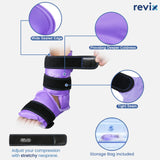 REVIX Ankle Ice Pack Wrap for Injuries Reusable Gel Foot Cold Pack for Achilles Tendonitis, Plantar Fasciitis and Sprained Ankles or Feet Pain Relief, Purple