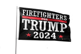 Firefighters For Trump Flag 6x10FT Trump 2024 Flag President Election Supporter Fans Patriotic MAGA Banner With 2 Brass Grommets Outdoor Indoor (Firefighters, 6x10ft)