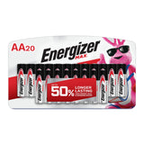 Energizer AA Batteries, Max Double A Battery Alkaline, 20 Count