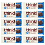 Think! Protein Bars, High Protein Snacks, Gluten Free, Kosher Friendly, Brownie Crunch, Nutrition Bars, 2.1 Oz per Bar - 20 Count