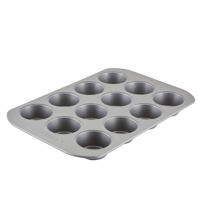Farberware 12-c. Nonstick Nonstick Bakeware Muffin Pan, Gray