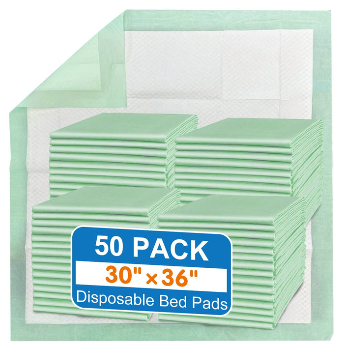 MILDPLUS Disposable Bed Pads 30"X36" (100pcs) Extra Large and Heavy Duty Underpads Premium Incontinence Pads for Adult Waterproof Chucks for Kids or Pet