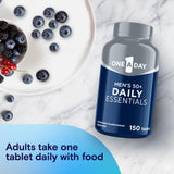 One A Day Men's Multivitamin – Daily Essentials for Men 50+, 150 Count