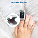 Vibeat Bluetooth Fingertip Pulse Oximeter with Pulse Rate, Blood Oxygen Saturation Monitor | Finger O2 Meter, Batteries and Lanyard Included, Free APP, FSA/HSA Eligible
