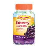 Emergen-C Elderberry Gummies, Elderberry Immune Support Natural Flavors with High Potency Vitamin C, 36 Count