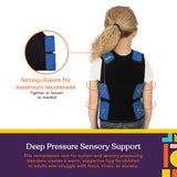 Special Supplies Sensory Compression Vest Deep Pressure Comfort (Blue, X-Small)