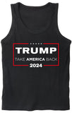 GunShowTees Take America Back Trump 2024 Tank Top, Medium, Tank Top