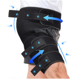 Hiball Adjustable Hip & Thigh Brace for Sciatica Pain Relief - Groin & Hamstring Medical Compression Sleeve Stabilizer for Men and Women, Buttock Support Wrap with Six Nylon Buckle Pressure Strips