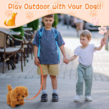 Tagitary Plush Toys Puppy Electronic Toy Dogs That Walk and Bark,Tail Wagging Fake Dog Interactive Dog Toy for Kids with Leash,Easter Christmas Birthday Gift for Toddlers Kids