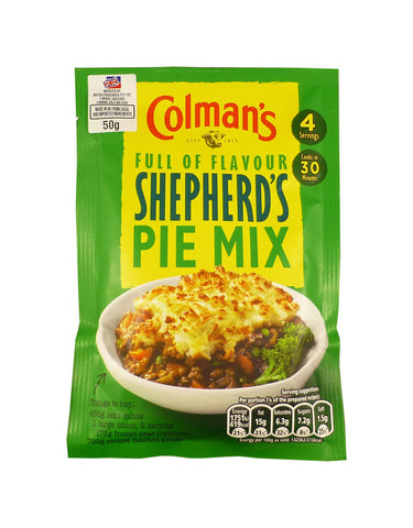 COLMAN'S Shepherd's Pie Recipe Mix Perfect With Creamy Mashed Potato Quick to Prepare Pie Mix 50g