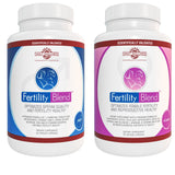 One Month Supply Each-FERTILITY BLEND Supplement for MEN (60 Tablets) and FERTILITY BLEND Supplement for WOMEN (90 Tablets).by The Daily Wellness Co.
