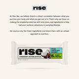 Rise Pea Protein Bar - Chocolately Coconut | Breakfast Bar & Protein Snack 15g Protein Just 5 Whole Food Ingredients Non-GMO Gluten-Free Soy Free