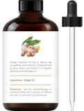 Handcraft Blends Ginger Essential Oil - Huge 4 Fl Oz - 100% Pure and Natural - Premium Grade with Glass Dropper