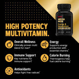 GNC Mega Men Energy & Metabolism Multivitamin | Antioxidants and Increased Calorie Burning | 180 Count