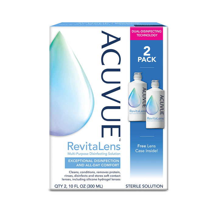 ACUVUE RevitaLens Multi-Purpose Disinfecting Solution, 2 x 10 oz. Twin Pack