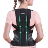 Omples Posture Corrector for Women and Men Thoracic Back Brace Straightener Shoulder Upright Support Trainer for Body Correction and Neck Pain Relief, Large (waist 39-42 inch)