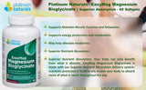 PLATINUM NATURALS EasyMag Magnesium Bisglycinate, 60 Softgels