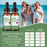(2 Pack) Liver Health Liquid Drops -Support Liver Cleanse Detox & Repair with Artichoke Milk Thistle Silymarin Extract, Dandelion,Turmeric, Berberine to Renew w/21 Potent Herb-Nutrients-