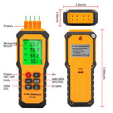 4-Channel K-Type Temperature Thermometer with LCD Backlight Measurement Range- 328℉~2501℉,YMZMeter Temperature Data Logger Comes with 4 PCS Thermocouple Probe Sensor -104℉~752 ℉ 9V Battery Included.