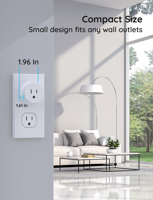 Govee Smart Plug, WiFi Plugs Work with Alexa & Google Assistant, Smart Outlet with Timer & Group Controller, WiFi Outlet for Home, No Hub Required, ETL & FCC Certified, 2.4G WiFi Only, 4 Pack