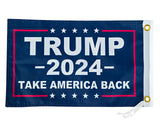 Trump 2024 Take America Back Flag 12x18 Inches - Perfect for UTV ATV SxS Boats - Attach to Whip Lights or Flag Poles - Double Sided - Ulti Offroad