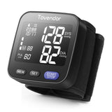 Tovendor Wrist Blood Pressure Monitor, Automatic Digital BP Monitor with Portable Case Large Display Screen Adjustable 5.3"-8.5" Cuff for Home Travel Use
