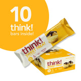 think! Protein Bars, High Protein Snacks, Gluten Free, Kosher Friendly, Sweet Treat, Boston Creme Pie, 10 Count