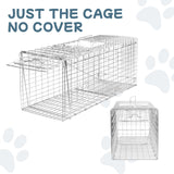 Aledaras Animal Trap 24"x8"x7" Cage Trap, Heavy Duty Folding Raccoon Traps, Humane Cat Trap for Stray Cats,Rabbits,Squirrels,Outdoor Small Animal Trap,Humane Catch & Release