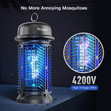 Electric Bug Zapper,4200V/20W High Power Voltage Mosquito Zapper,IPX4 Waterproof Fly Trap,Insect Zapper Outdoor for Camping,Backyard,Patio and Garden