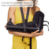 BraceAbility Posterior Long Arm Splint - Elbow Immobilizer Right or Left Forearm Brace with Sling for Fractures, Post-Surgery Recovery, Tendonitis, Bursitis, and Ulnar Nerve Entrapment Relief (M)