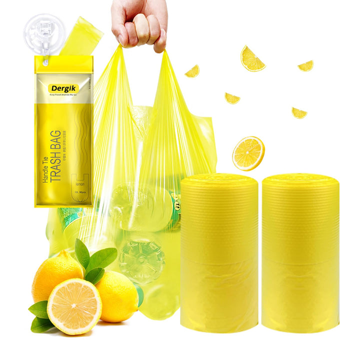 Large Adult Diaper Disposal Bags (18 x 23in), 96 Count, Lemon Scented, Waste Disposal for Elderly, Baby Dipaer Trash Bags, Sanitary Prouducts & Pet Waste Disposal, Yellow