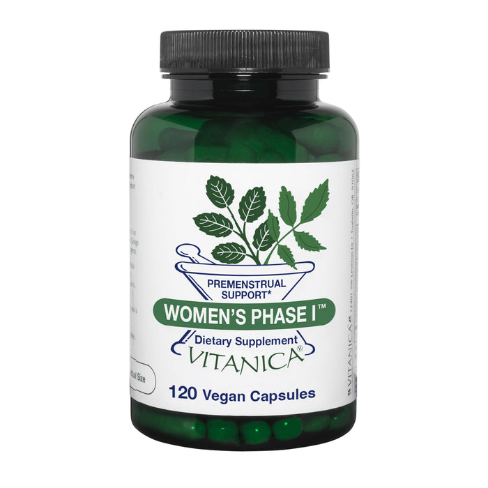 Vitanica Women's Phase I, Premenstrual Support, Vegan, 120 Capsules