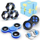 Dr.Kbder Fidget Toys Adults Set, Autism Sensory Toys Pack with figette Cube Figits Toys ADHD Stress Relief Toys for Kids Teen, Cool Gadget Desk Spinner Christmas Stocking Stuffer for Kids