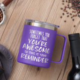 NOWWISH Inspirational Gift for Women - You're Awesome Coffee Mug - Christmas, Birthday Gifts for Women Mom Wife Friend Sister Grandma with Funny Present - 14Oz Purple