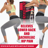Sacroiliac SI Hip Belt for Women Men SI Joint Hip Belt - Lower Back Support Brace - Hip Braces for Hip Pain - Pelvic Support Belt - Adjustable Sciatica Pelvis Lumbar Pain Relief Trochanter Brace