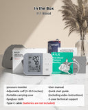 Blood Pressure Monitor for Home use：AILE 111 Blood Pressure Machine, Accurate and Reliable Upper Arm BP Monitor with Large Cuff (9-20.5"), Voice Broadcast, 2x99 Memory, and Easy-to-Use Features