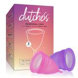 Dutchess Menstrual Authentic Original Cups with Free Bags - Large - No 1 Economical Feminine Alternative Protection for Cloth Sanitary Napkins for Menstruation, Large (Pack of 2)