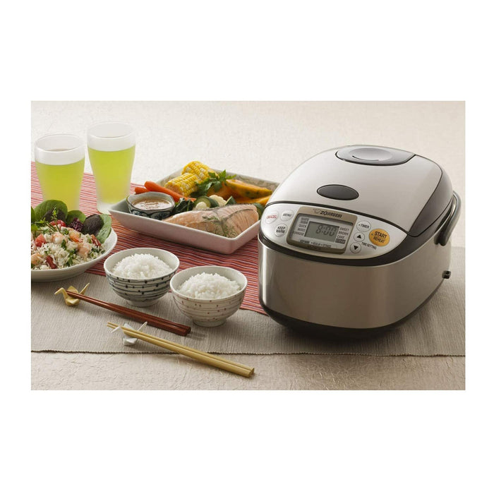 Zojirushi NS-TSC10 5-1/2-Cup (Uncooked) Micom Rice Cooker and Warmer, 1.0-Liter