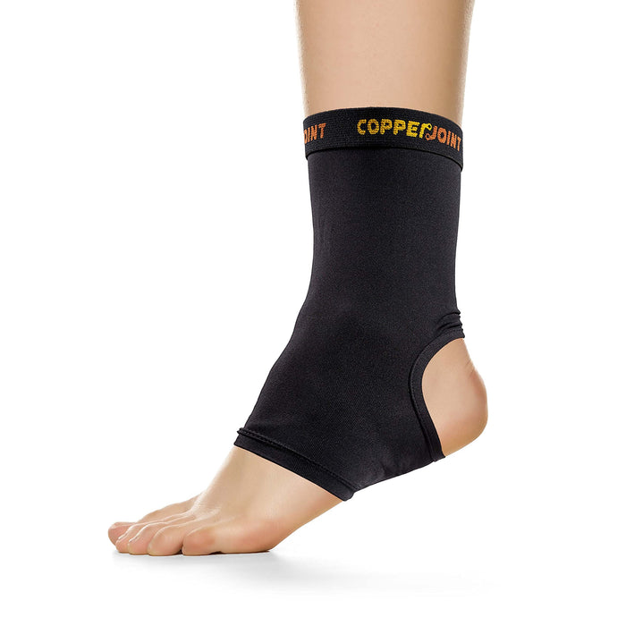 CopperJoint Arch Support for Plantar Fasciitis Relief - Ankle Compression Sleeve for Foot Pain Relief and Achilles Tendon Support - Breathable Copper Infused Nylon (X-Large)