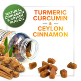 Turmeric Curcumin Gummies 95% Curcuminoids with Cinnamon, Ginger & Black Pepper Extract for Max Absorption Joint Support Supplement, Nature's Herbal Turmeric Gummy Pills, Vegan Non-GMO - 60 Gummies