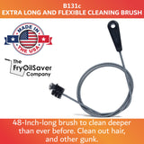 48" Flexible Long Sink Drain Tool, AC Drain Line Cleaner Tool, AC Clog Remover, Sink Clog Remover, AC Drain Cleaner Brush, Heavy Duty Sink Drain Clog Remover Cleaning Tool by FryOilSaver Co. #B313C