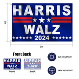 Harris Waltz 2024 Flag - 3x5Ft Outdoor Garden Flag Kamala Harris for President FlagYard Sign Garden Flag Double Sided Indoor Outdoor Home Decor