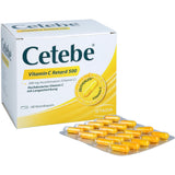 Cetebe Vitamin C Retard 500 - medicine with high-dose vitamin C with long-term effect - 1 x 180 retard capsules