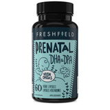 Freshfield Prenatal Omega 3 DHA Supplement: Fish Oil Replacement, Algae Oil, Vegan Friendly Supports Lactation & Brain Development. Mercury Free, Carbon Neutral, Plastic Negative (Prenatal 60)