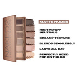 URBAN DECAY Naked 2 Basics Eyeshadow Palette, Velvety Matte Finish, 6 Nude Taupe & Brown Neutral Eye Shadows, Natural Everyday to Smokey Eye Makeup Looks, Travel Friendly Size, Vegan, Cruelty-free